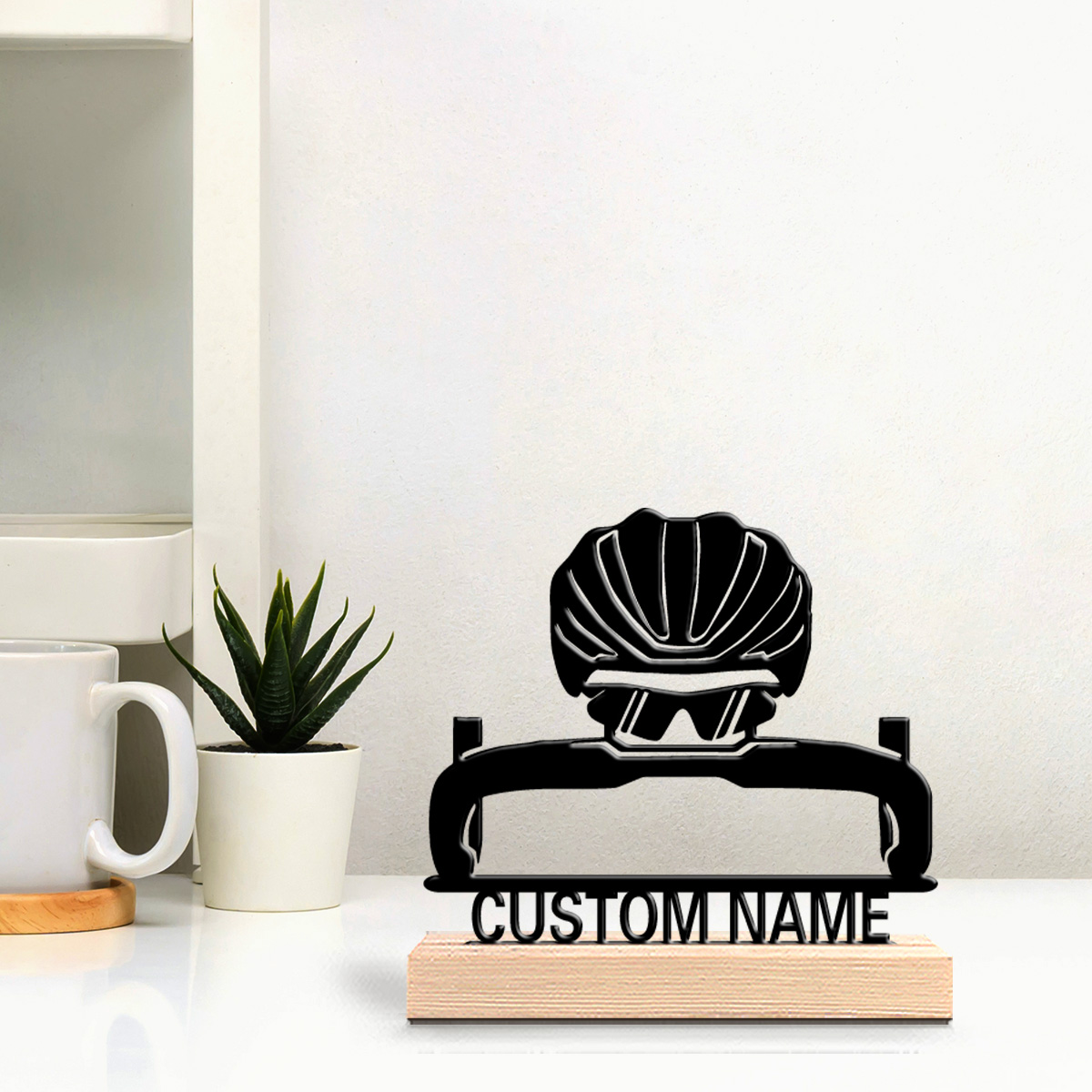 Cycling Gear Table - 1 pz Statuetta Artistica in Metallo