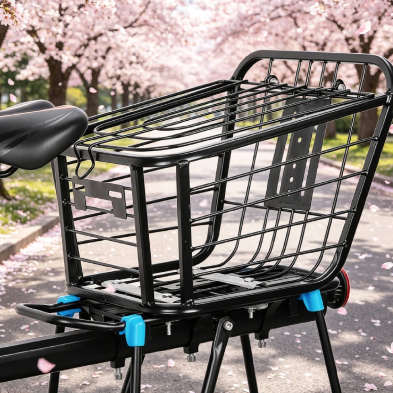Cycling Gear Shop - Cestino posteriore pieghevole per bici, cestino