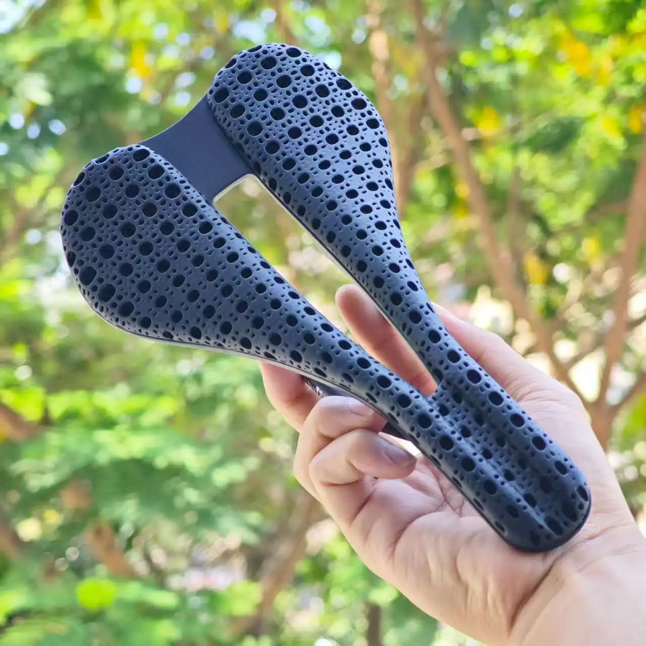 Carbon Fiber Saddle - GOLDIX Sella in carbonio con stampa
