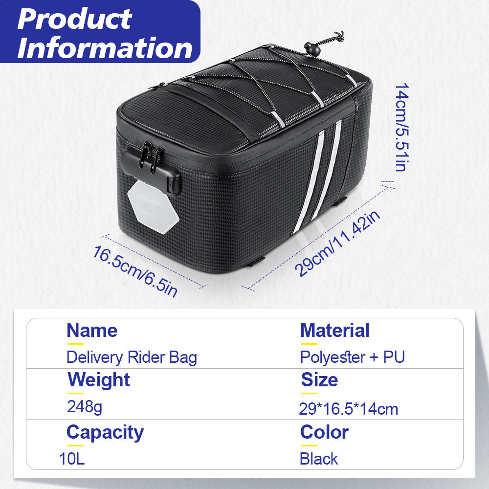 Borsa Posteriore per Biciclett - Cycling Gear Storage Rack recensione e prezzo