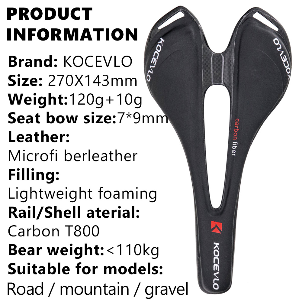 KOCEVLO sella in carbonio T800 - Carbon Fiber Saddle recensione e prezzo