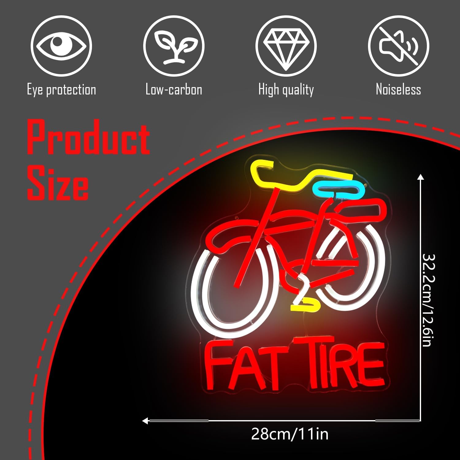 Insegna LED Neon per Bici Fat  - Cycling Gear Shop recensione e prezzo