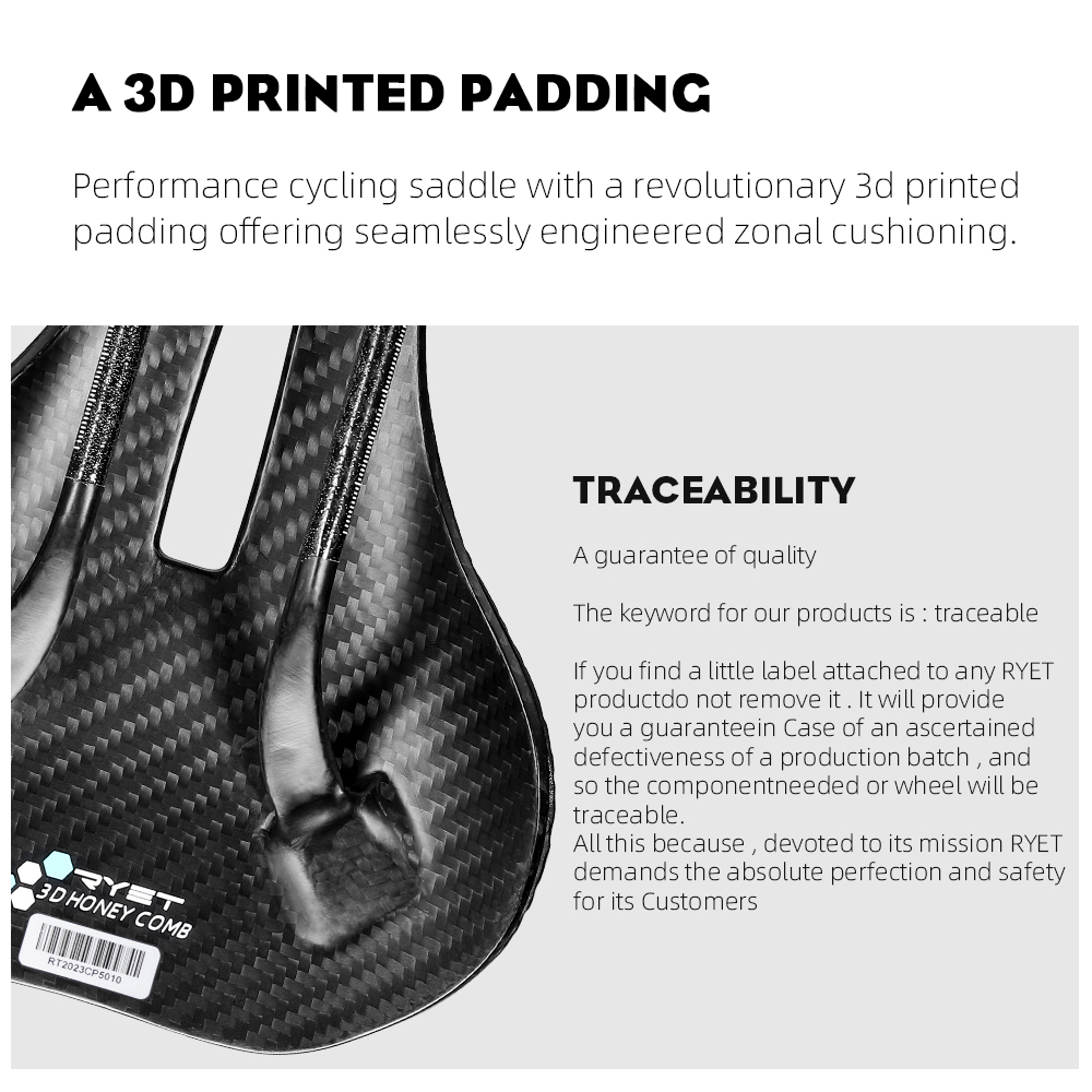 Sella per Bicicletta RYET T50  - Carbon Fiber Saddle recensione e prezzo